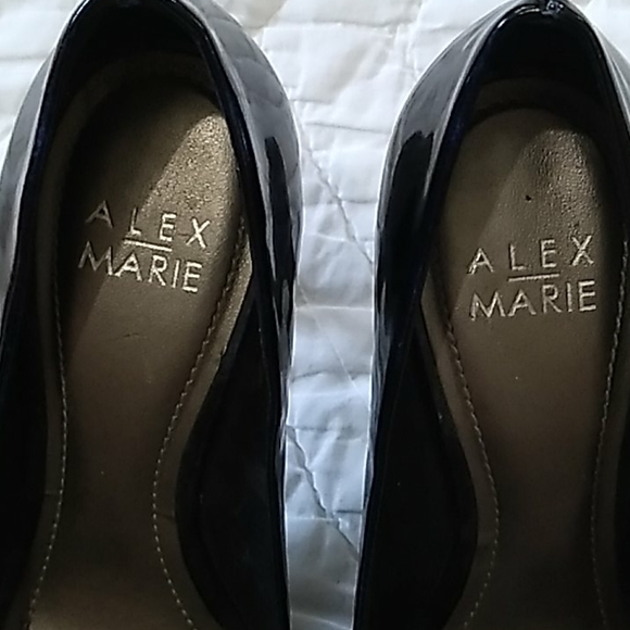(Sh#08) Alex Marie Black Cashmere pumps - Picture 2 of 6